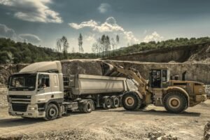 Photo by Ivan on <a href="https://www.pexels.com/photo/front-load-loader-beside-white-dump-truck-188679/" rel="nofollow">Pexels.com</a>